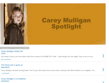Tablet Screenshot of careymulligan.blogspot.com