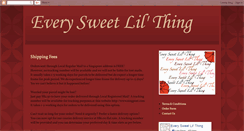 Desktop Screenshot of everysweetlilthing.blogspot.com