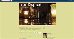 Desktop Screenshot of ironandspice.blogspot.com