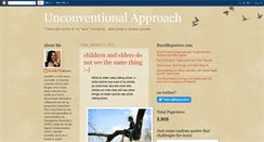 Desktop Screenshot of anunconventionalapproach.blogspot.com