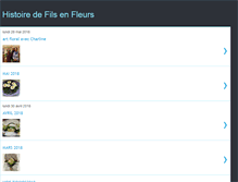 Tablet Screenshot of histoiredefilsenfleurs.blogspot.com