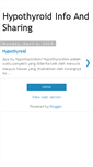 Mobile Screenshot of hypothyroid-info.blogspot.com