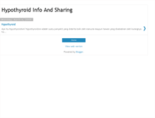 Tablet Screenshot of hypothyroid-info.blogspot.com