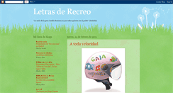 Desktop Screenshot of letrasderecreo.blogspot.com