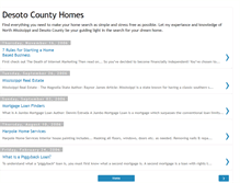 Tablet Screenshot of desotocountyhomes.blogspot.com