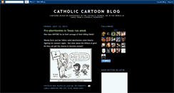 Desktop Screenshot of catholiccartoonblog.blogspot.com