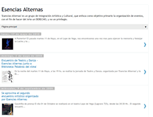 Tablet Screenshot of esenciasalternas.blogspot.com