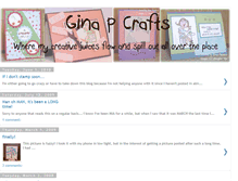 Tablet Screenshot of ginapcrafts.blogspot.com