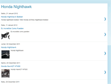 Tablet Screenshot of honda-nighthawk.blogspot.com