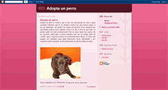 Desktop Screenshot of adoptaunperro.blogspot.com