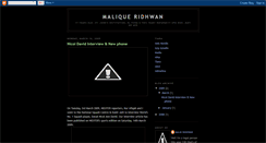 Desktop Screenshot of malikridhwan.blogspot.com