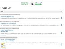 Tablet Screenshot of frugalgurl.blogspot.com