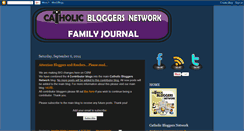Desktop Screenshot of catholicbloggersfamilyjournals.blogspot.com