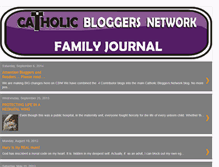 Tablet Screenshot of catholicbloggersfamilyjournals.blogspot.com