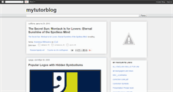 Desktop Screenshot of mytutorblog.blogspot.com