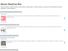 Tablet Screenshot of menosnosotrasdos.blogspot.com