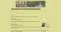 Desktop Screenshot of lostquestions23.blogspot.com