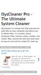 Mobile Screenshot of isyscleaner.blogspot.com