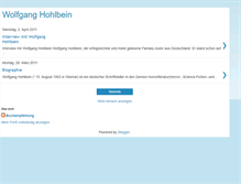 Tablet Screenshot of hohlbein.blogspot.com