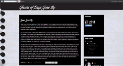 Desktop Screenshot of ghostsofdaysgoneby.blogspot.com
