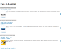 Tablet Screenshot of huntacontest.blogspot.com