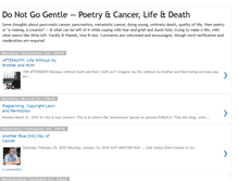 Tablet Screenshot of donotgogentle.blogspot.com