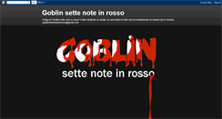 Desktop Screenshot of goblinsettenoteinrosso.blogspot.com