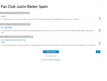 Tablet Screenshot of justinbieberspainfans-fanclub.blogspot.com