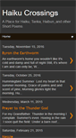 Mobile Screenshot of haikucrossings.blogspot.com