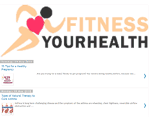 Tablet Screenshot of fitnessyourhealth.blogspot.com