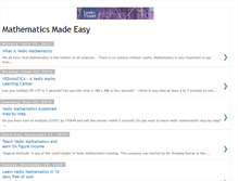 Tablet Screenshot of mathematicsmadeeasyforall.blogspot.com