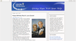 Desktop Screenshot of leonfoundation.blogspot.com