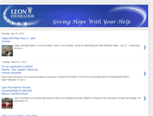 Tablet Screenshot of leonfoundation.blogspot.com