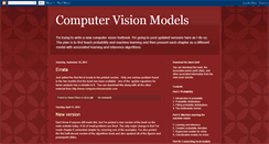 Desktop Screenshot of computervisionmodels.blogspot.com