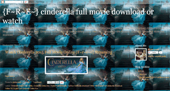 Desktop Screenshot of cinderellafullmoviefree.blogspot.com