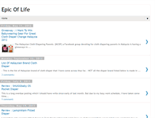 Tablet Screenshot of epic-of-life.blogspot.com