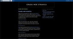 Desktop Screenshot of izrada-web-stranica.blogspot.com