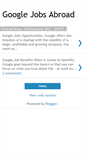 Mobile Screenshot of google-jobs-abroad.blogspot.com