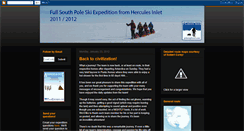 Desktop Screenshot of fullsouthpoleski2012.blogspot.com