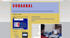 Desktop Screenshot of colegioarbitrosdeldistritonacional.blogspot.com