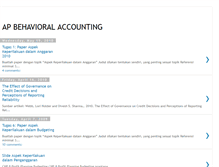 Tablet Screenshot of apbehavioralaccounting.blogspot.com