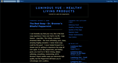 Desktop Screenshot of luminousvue-healthyliving.blogspot.com