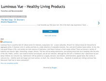 Tablet Screenshot of luminousvue-healthyliving.blogspot.com