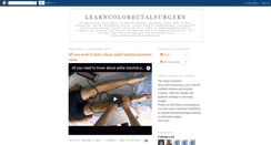 Desktop Screenshot of learncolorectalsurgery.blogspot.com