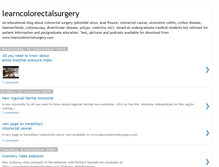 Tablet Screenshot of learncolorectalsurgery.blogspot.com