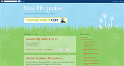 Desktop Screenshot of nicelifequotes.blogspot.com