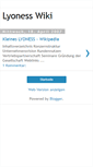 Mobile Screenshot of lyoness-wiki.blogspot.com