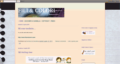 Desktop Screenshot of filiandcolori.blogspot.com