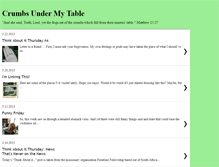 Tablet Screenshot of crumbsundermytable.blogspot.com