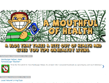 Tablet Screenshot of amouthfulofhealth.blogspot.com